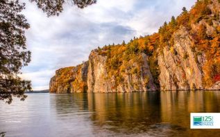 Mazinaw Rock, Bon Echo. Ontario Parks digital download, October 2018.